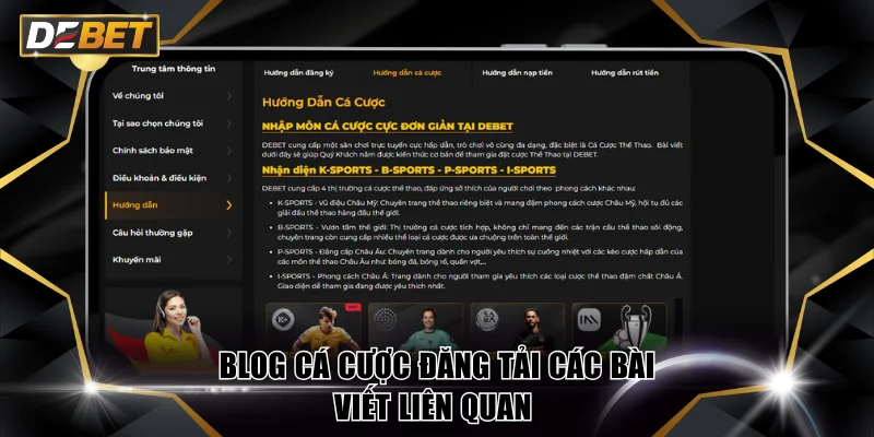 Blog cá cược đăng tải các bài viết liên quan