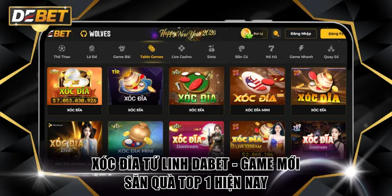 Xóc Đĩa Tứ Linh DABET - Game Mới Săn Quà Top 1 Hiện Nay 4 Xóc đĩa Tứ Linh